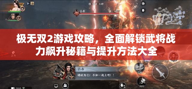 极无双2游戏攻略，全面解锁武将战力飙升秘籍与提升方法大全