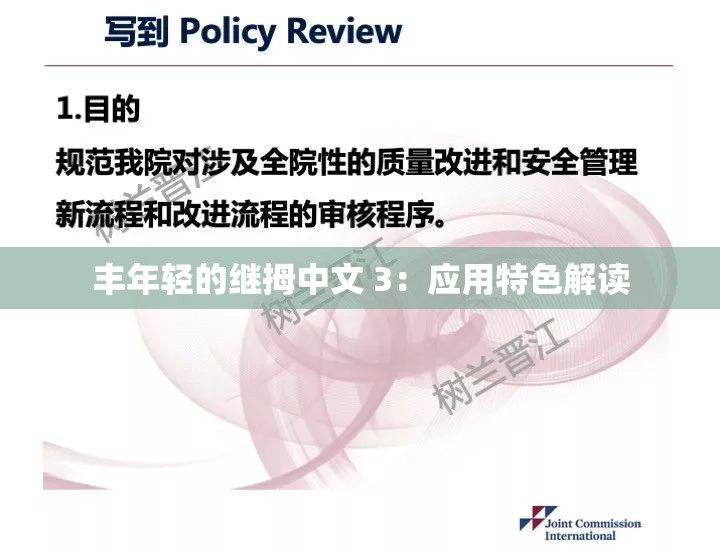 丰年轻的继拇中文 3：应用特色解读