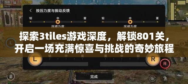 探索3tiles游戏深度，解锁801关，开启一场充满惊喜与挑战的奇妙旅程