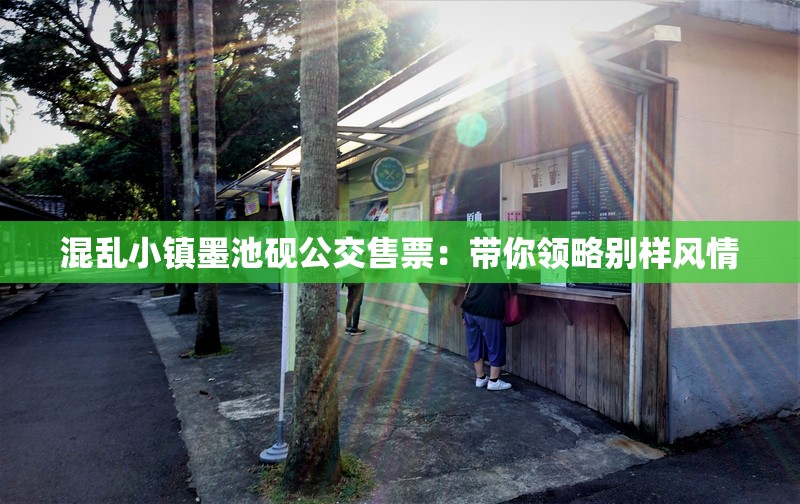 混乱小镇墨池砚公交售票：带你领略别样风情