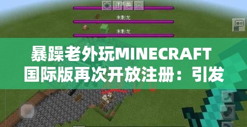 暴躁老外玩MINECRAFT 国际版再次开放注册：引发玩家狂热追捧