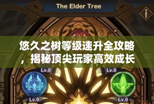 悠久之树等级速升全攻略，揭秘顶尖玩家高效成长的独家秘籍
