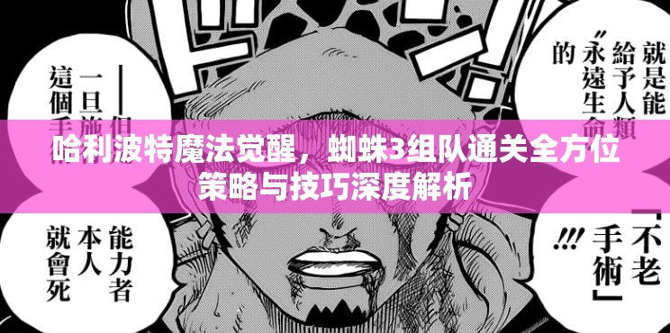 哈利波特魔法觉醒，蜘蛛3组队通关全方位策略与技巧深度解析