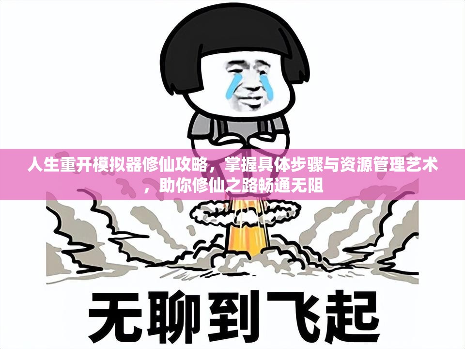人生重开模拟器修仙攻略，掌握具体步骤与资源管理艺术，助你修仙之路畅通无阻