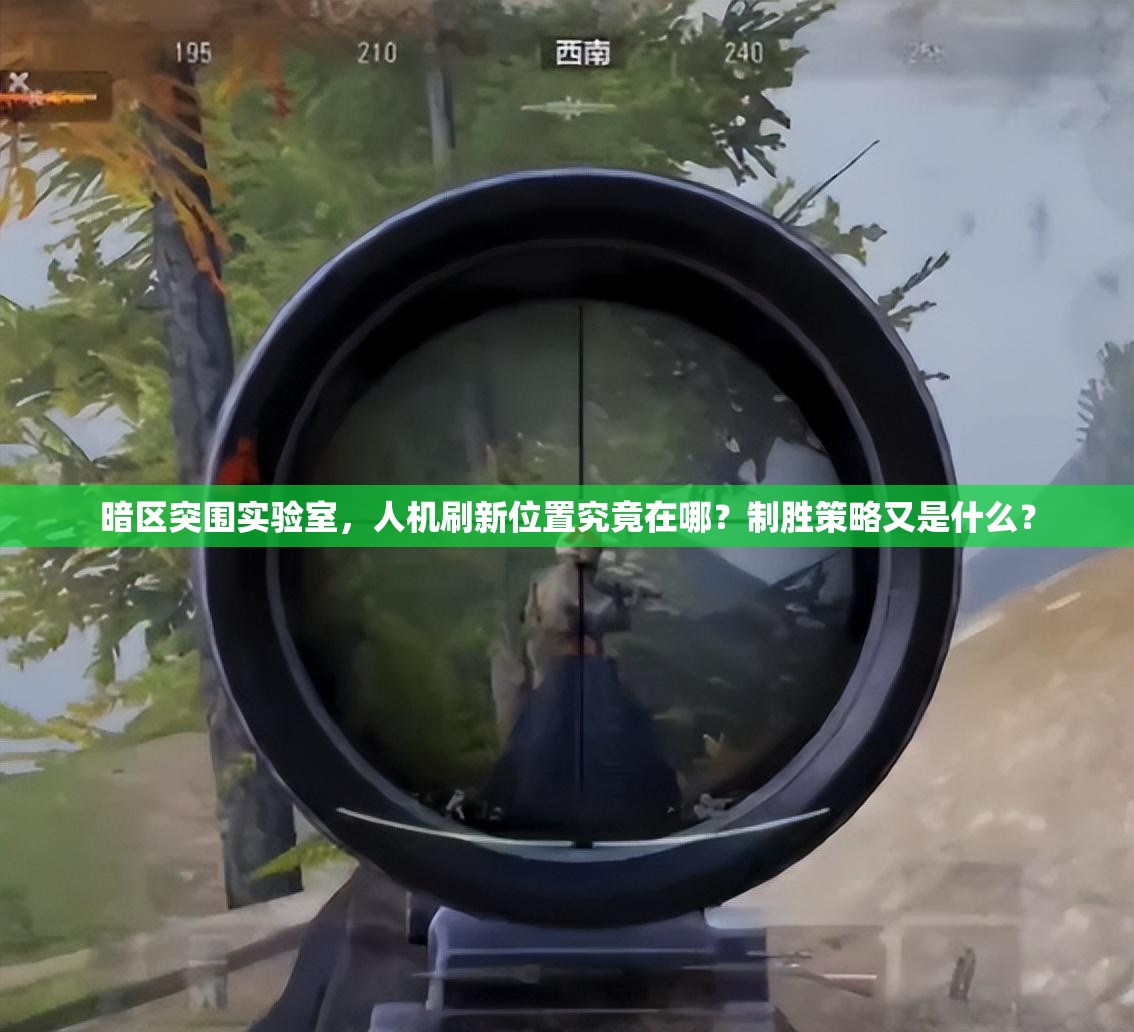 暗区突围实验室，人机刷新位置究竟在哪？制胜策略又是什么？