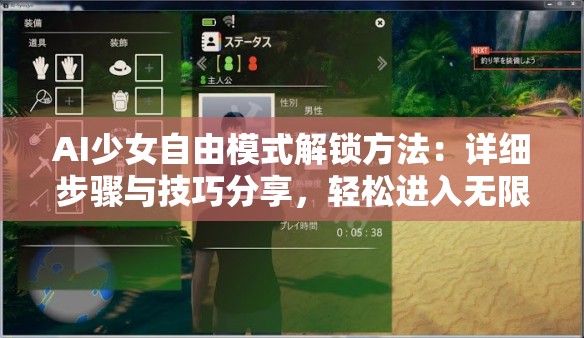 AI少女自由模式解锁方法：详细步骤与技巧分享，轻松进入无限探索体验