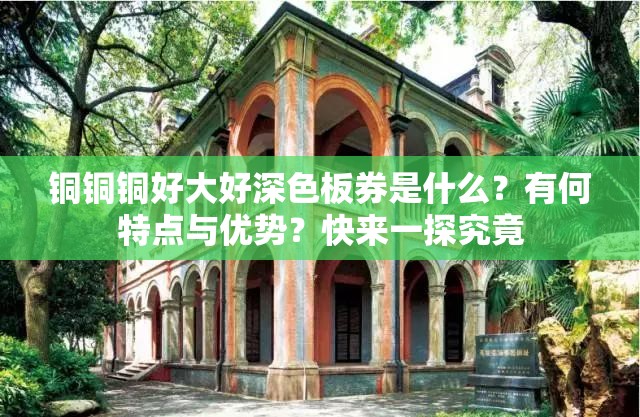 铜铜铜好大好深色板券是什么？有何特点与优势？快来一探究竟