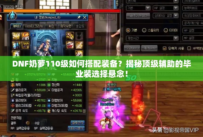 DNF奶萝110级如何搭配装备？揭秘顶级辅助的毕业装选择悬念！