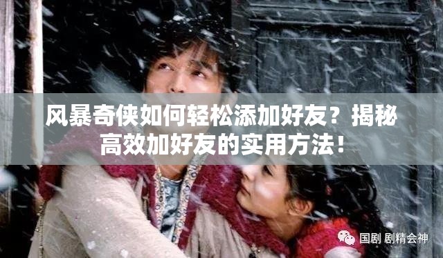 风暴奇侠如何轻松添加好友？揭秘高效加好友的实用方法！