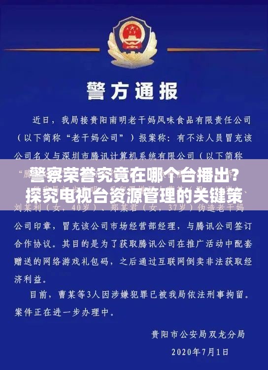 警察荣誉究竟在哪个台播出？探究电视台资源管理的关键策略
