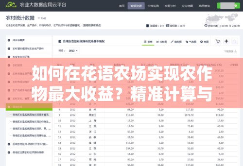 如何在花语农场实现农作物最大收益？精准计算与高效管理揭秘！