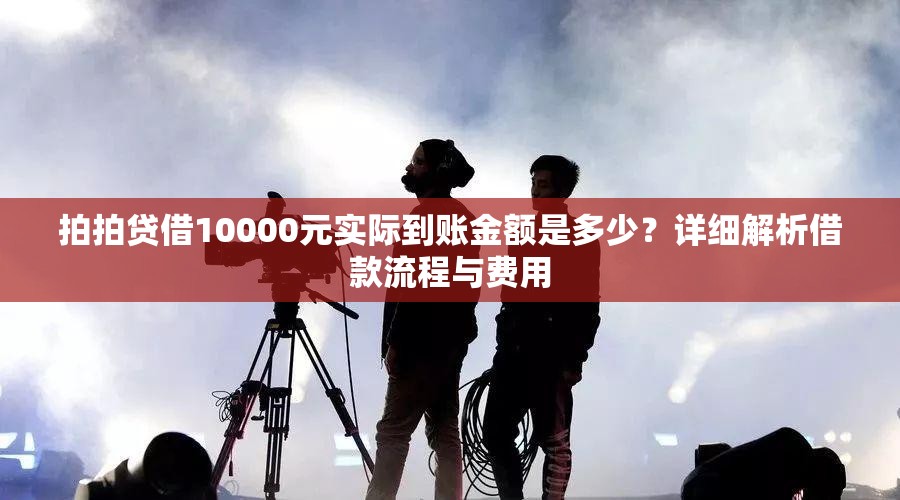 拍拍贷借10000元实际到账金额是多少？详细解析借款流程与费用