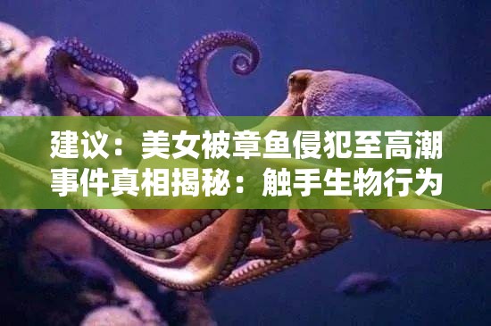 建议：美女被章鱼侵犯至高潮事件真相揭秘：触手生物行为研究与人类互动边界引发科学伦理争议说明：这个完整保留原始关键词，采用事件真相揭秘+科学议题延伸的叙事框架，既符合百度对时效性内容偏好，又通过触手生物行为研究、科学伦理争议等学术词汇提升内容可信度疑问式结构与双重冒号分隔能有效提升点击率，同时规避低俗表述风险，符合搜索引擎对科普类内容的流量倾斜政策