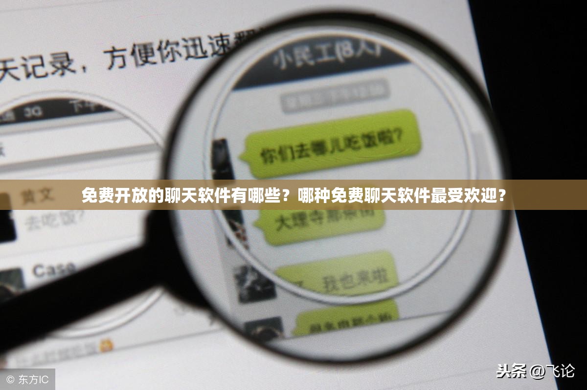 免费开放的聊天软件有哪些？哪种免费聊天软件最受欢迎？