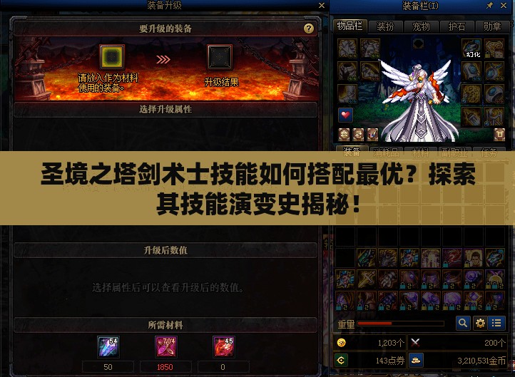 圣境之塔剑术士技能如何搭配最优？探索其技能演变史揭秘！