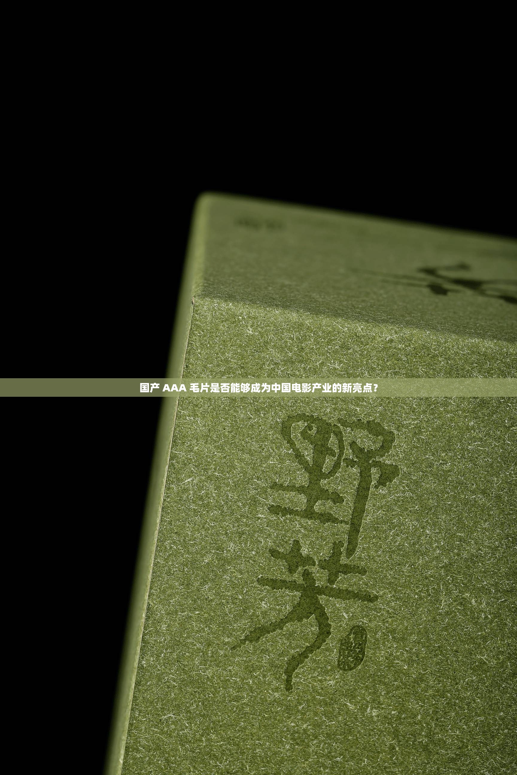 国产 AAA 毛片是否能够成为中国电影产业的新亮点？