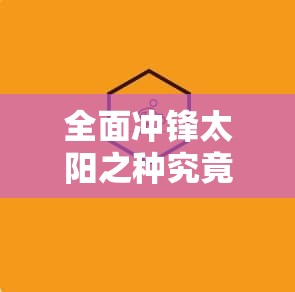 全面冲锋太阳之种究竟如何运用？详解太阳之种使用攻略揭秘