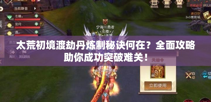 太荒初境渡劫丹炼制秘诀何在？全面攻略助你成功突破难关！