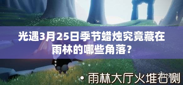 光遇3月25日季节蜡烛究竟藏在雨林的哪些角落？