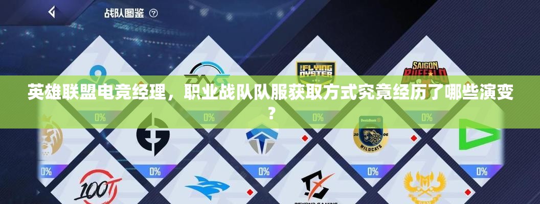 英雄联盟电竞经理，职业战队队服获取方式究竟经历了哪些演变？